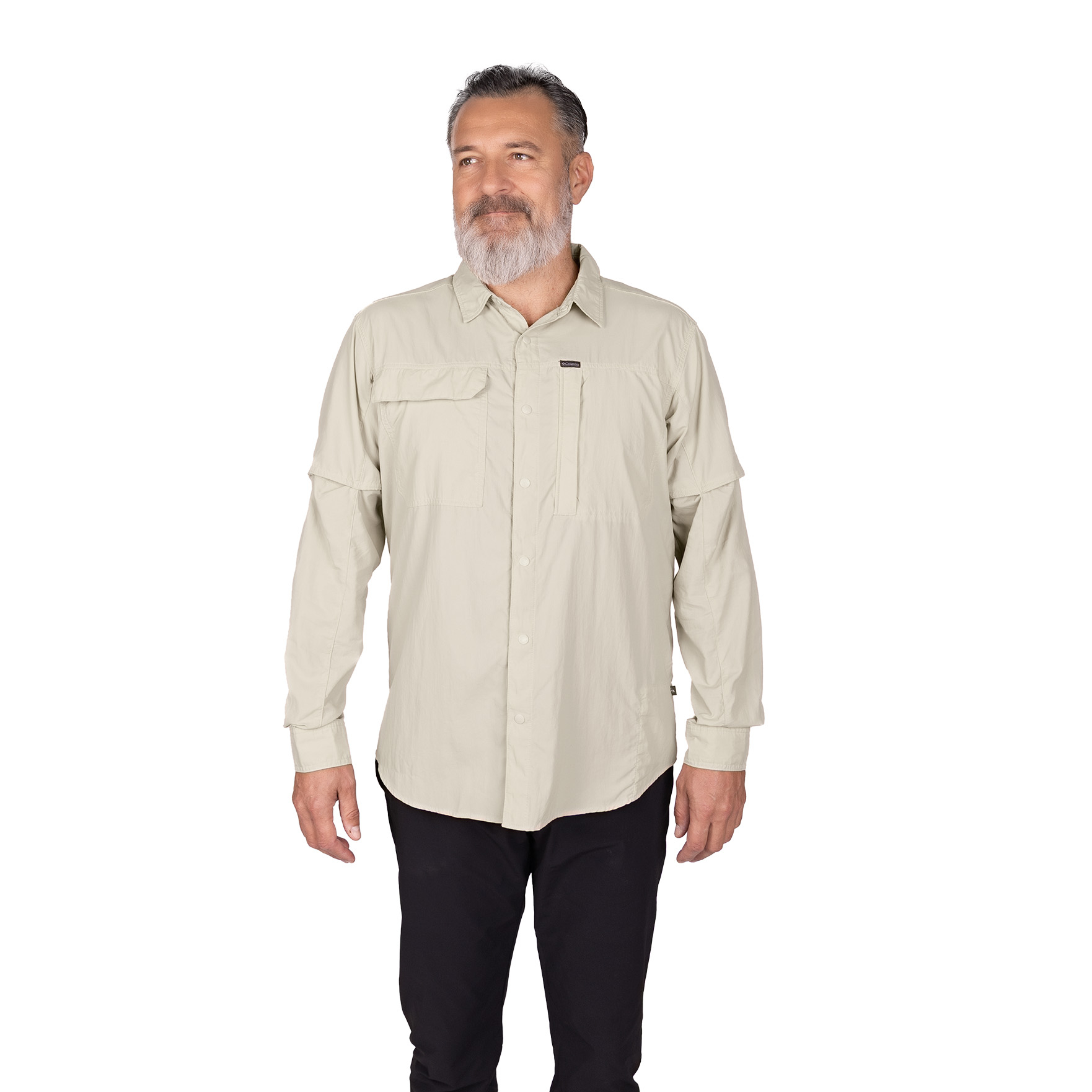 Męska koszula Columbia Skien Valley Long Sleeve Shirt dark stone - L