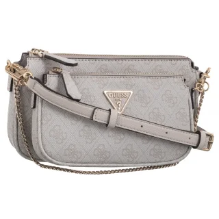 Torebka Listonoszka Noelle Dbl Pouch Crossbody HWBG78 79710 Bone Logo (GU515-g) Guess