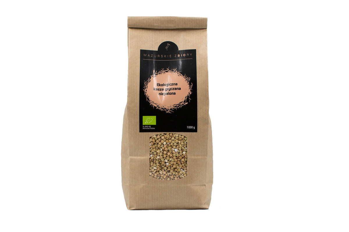 BIONEST ekologiczna kasza gryczana BIO niepalona 1000g