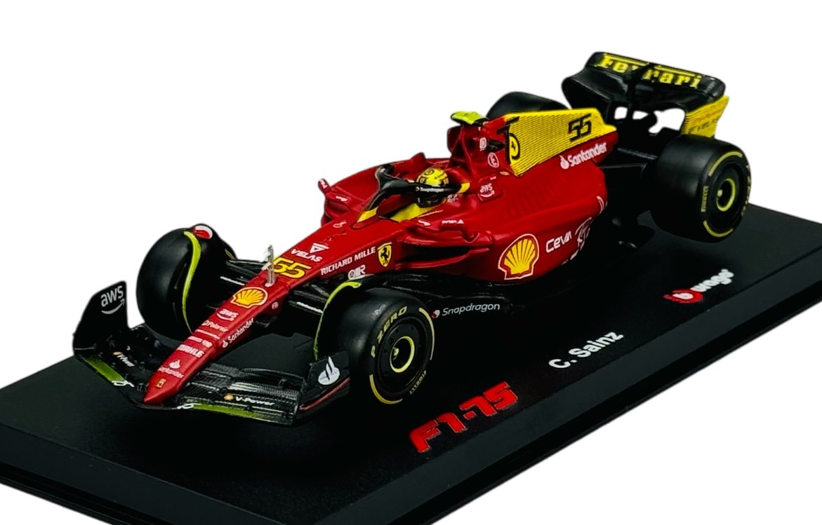 BBURAGO 2022 FERRARI RACING F1-75 #55 CARLOS SAINZ GP ITALII 36831 1:43 + GABLOTKA