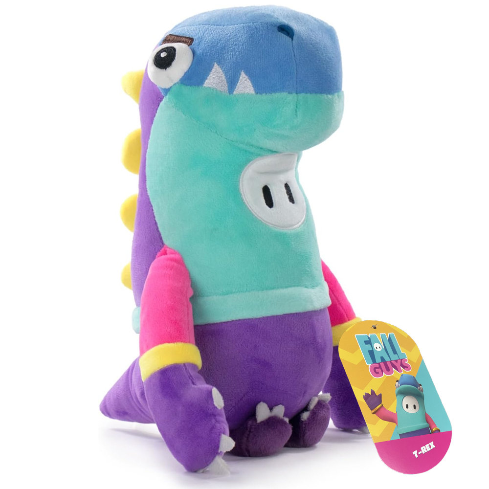 Fall Guys Pluszowy T-rex 28 cm Maskotka Z Gry Oryginalny Pluszak Dinozaur