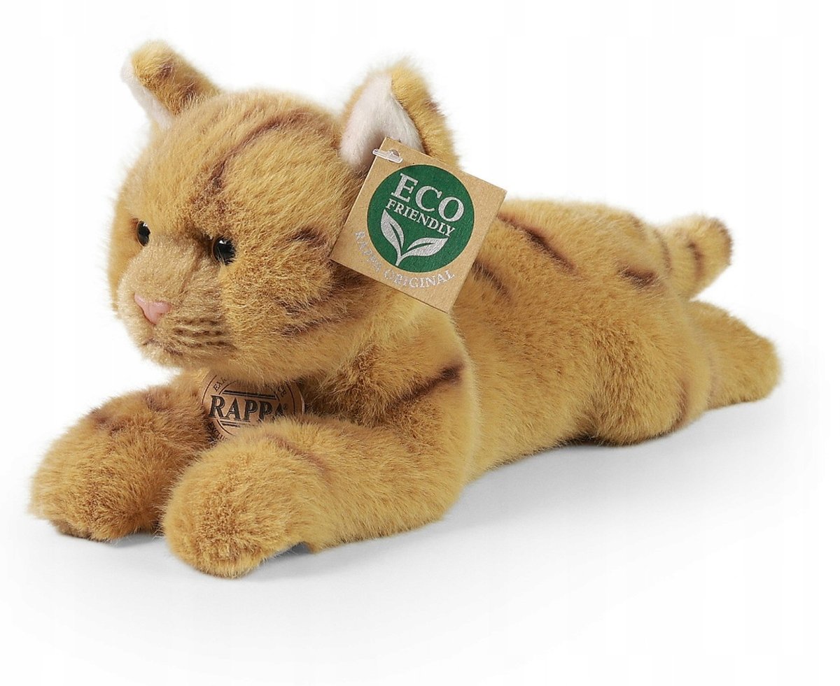 Maskotka Kotek Leżący Rudy Pręgowany - 30/20cm