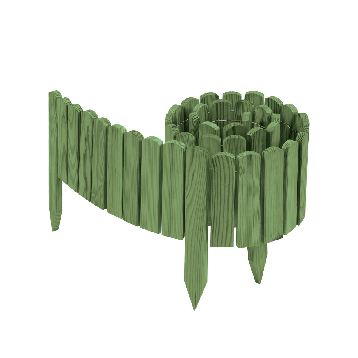 Obrzeże Trawnikowe Palisada Ogrodowa Drewniana Płotek Ogrodowy 40 x 200 cm