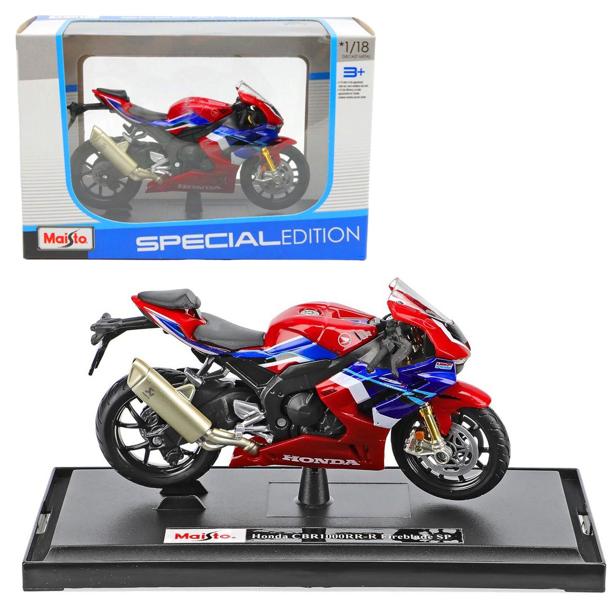 HONDA CBR 1000RR-R FIREBLADE SP MODEL MOTOCYKLA W SKALI 1:18 MAISTO