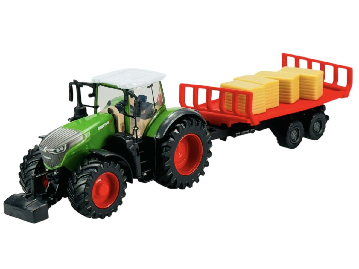 BBURAGO TRAKTOR FENDT 1050 VARIO + PRZYCZEPA NA BELE 31674