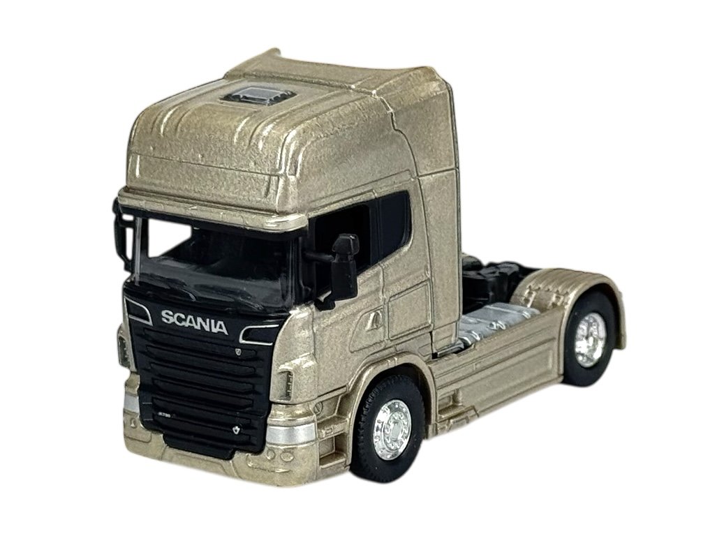 WELLY SCANIA V8 R730 ZŁOTY 1:64 SAMOCHÓD NOWY METALOWY MODEL