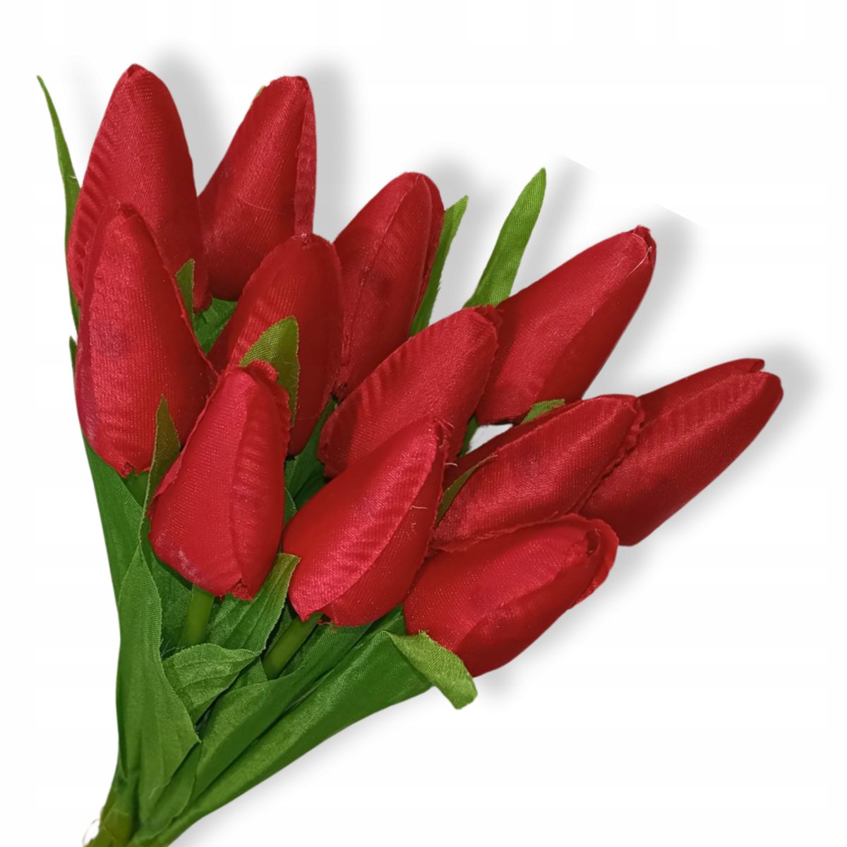 CZERWONE TULIPANY Bukiet tulipanów 12sztuk Tulipan w pąku z łodygą 37cm