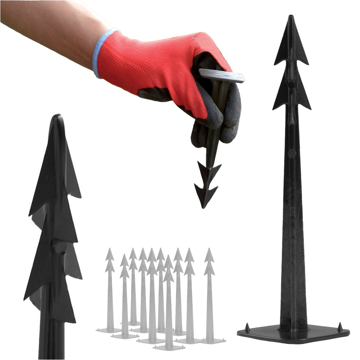 Szpilki Do Agrowłókniny Geowłókniny 12,5 Cm 50 Szt. Kotwy Czarne