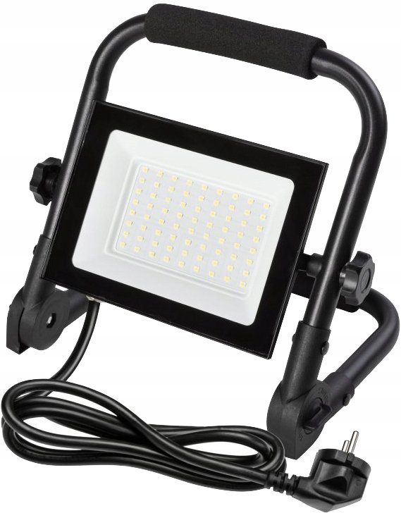 Naświetlacz LED NELI, przenośny, 50W, 4500lm, 6400K, IP65, czarny, GTV