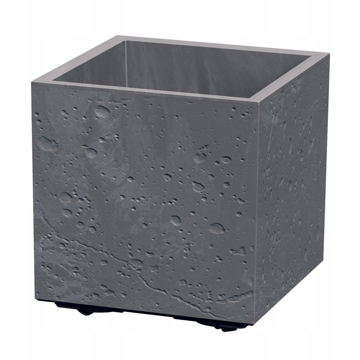410401 Donica Sierra Square Beton Effect 29x29x29 cm marengo PROSPERPLAST