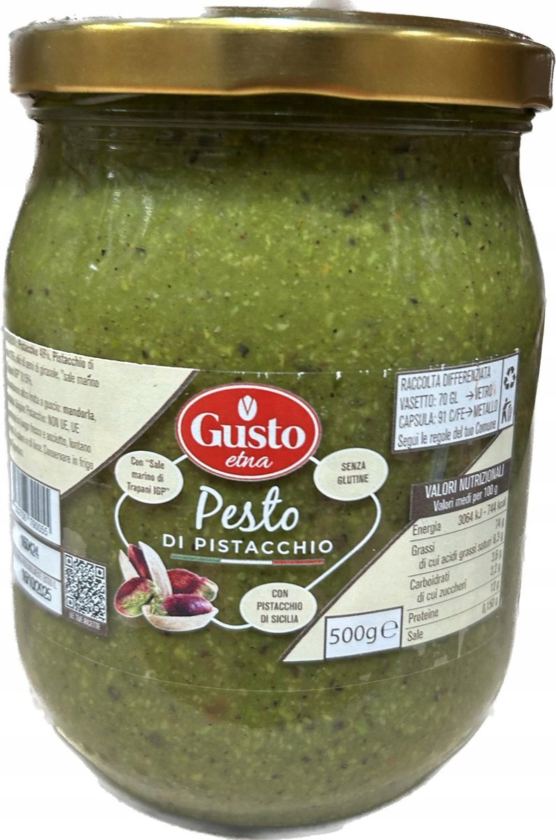Pesto pistacjowe Di Pistacchio 500g Gusto Etna wytrawne z pistacji