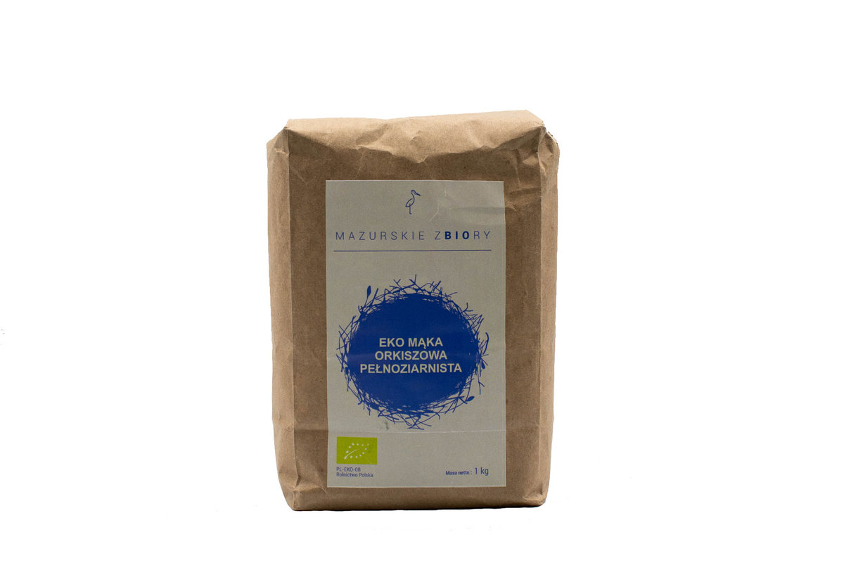 BIO mąka ekologiczna BIONEST orkiszowa pełnoziarnista 1000g