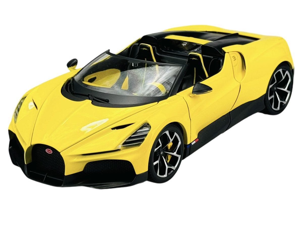 BBURAGO BUGATTI MISTRAL ŻÓŁTY 1:18 11051