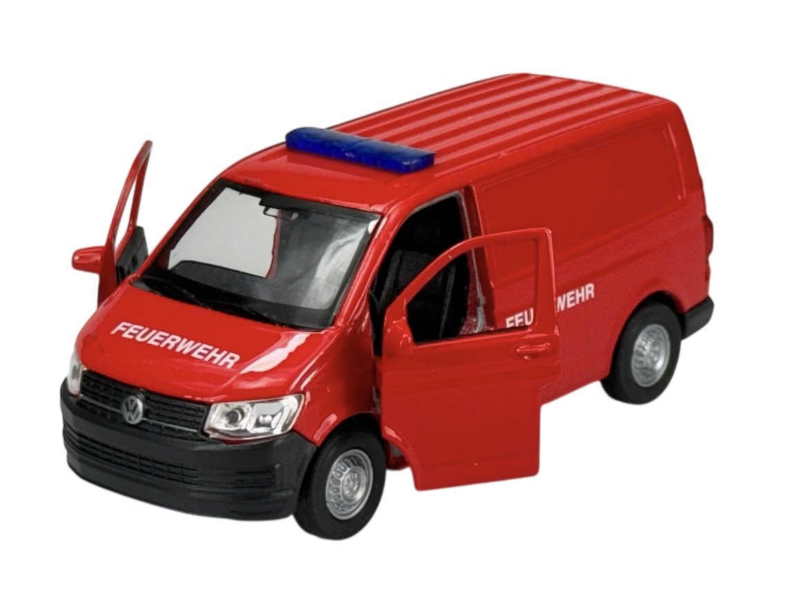 WELLY VW TRANSPORTER T6 VAN FEUERWEHR 1:34 SAMOCHÓD NOWY METALOWY MODEL