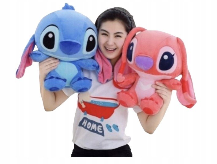 ZESTAW 2x STICH + ANGEL PLUSZAK MASKOTKA 35 cm LILO I STICH BRELOK