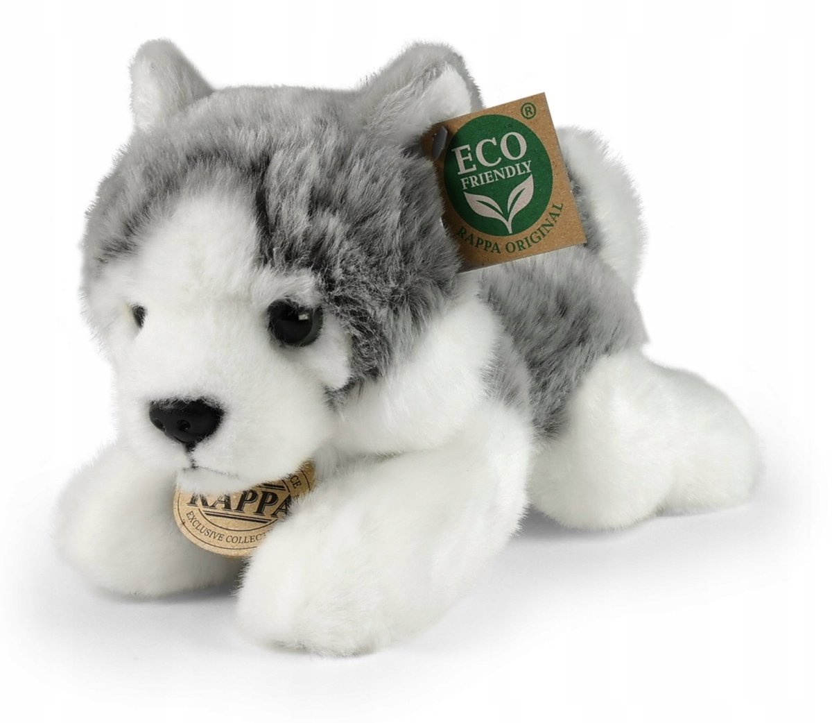 Maskotka Piesek Husky Leżący - 20cm