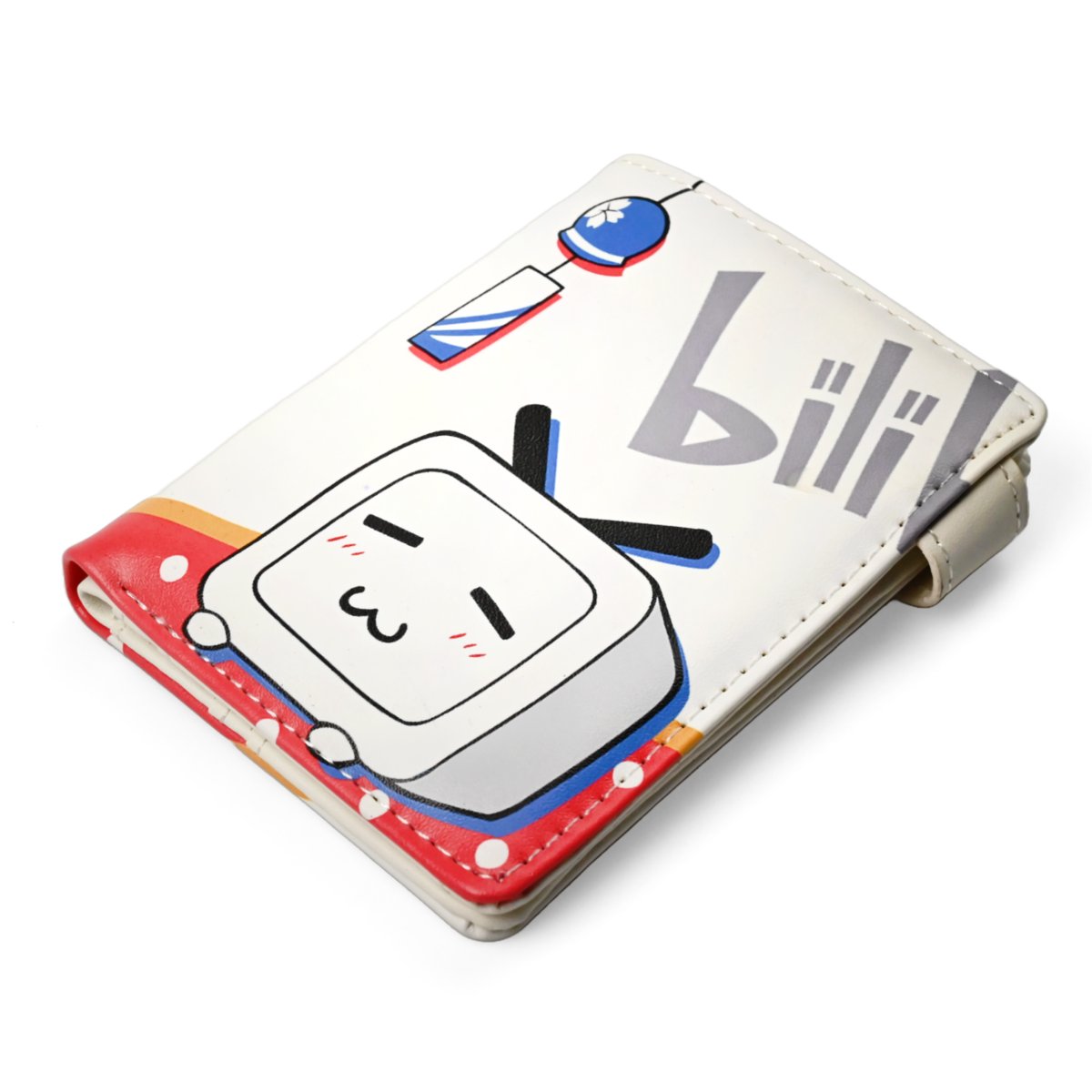 Xiao Bai 13 cm Eko-Skóra Portfel Bili Bili