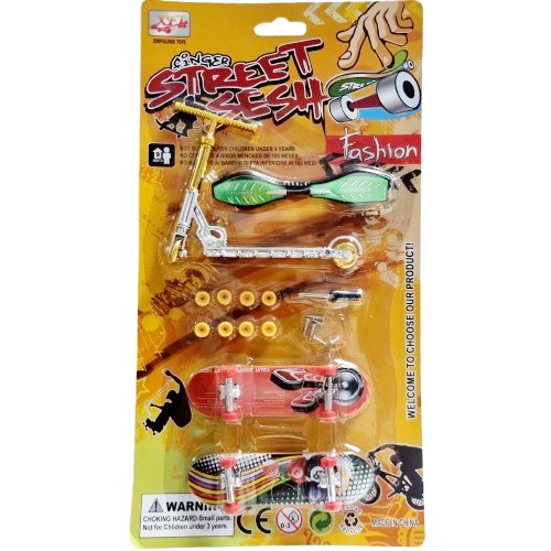 Zabawka Fingerboard Hulajnoga I Deskorolki Z Akcesoriami