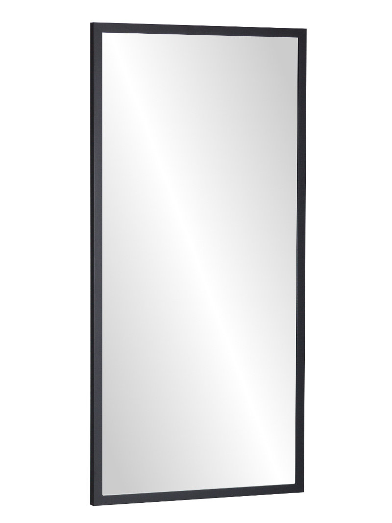Lustro Profilmat w ramie WĄSKIEJ CZARNEJ 125X55cm PREMIUM