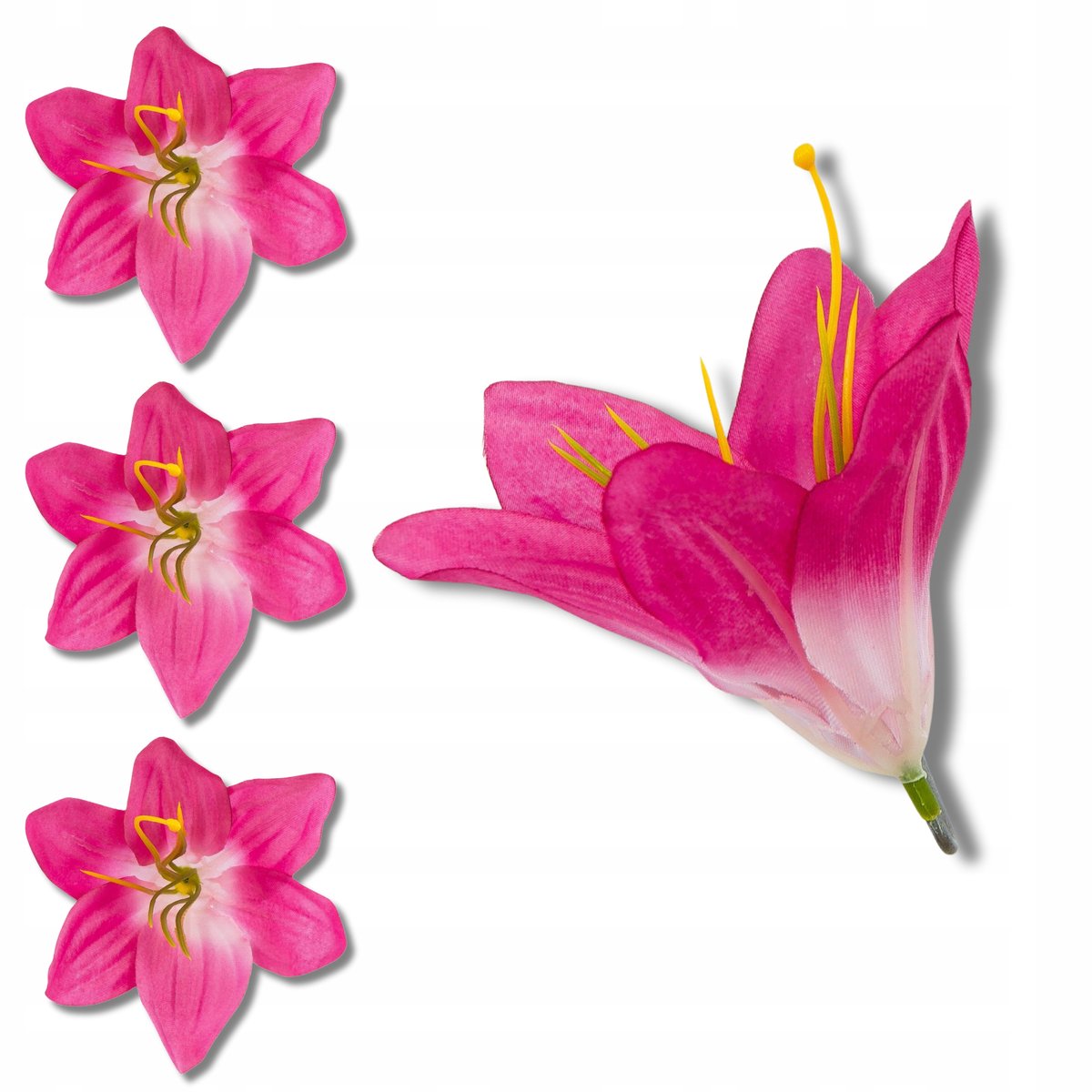 LILIA Lilie Główka kwiatowa 11 cm Kwiat Sztuczny Lilii Małe Lilie 12szt.