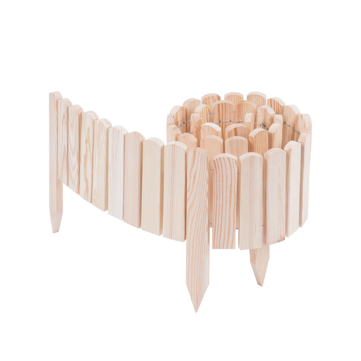 Obrzeże Trawnikowe Palisada Ogrodowa Drewniana Płotek Ogrodowy 10 x 200 cm