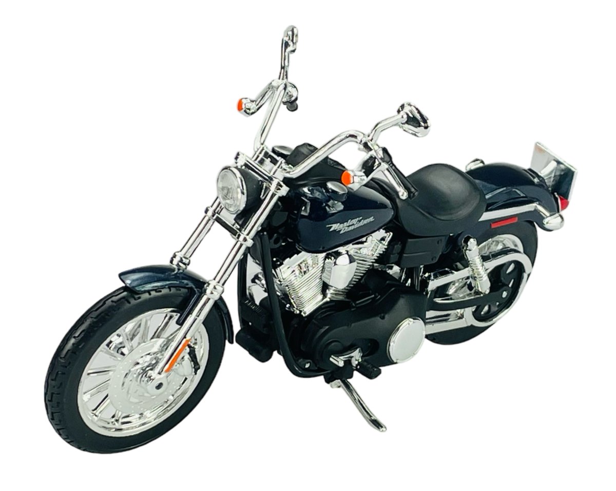 MAISTO 2006 HARLEY-DAVIDSON FXDBI DYNA STREET BOB NIEBIESKI 1:12 32325