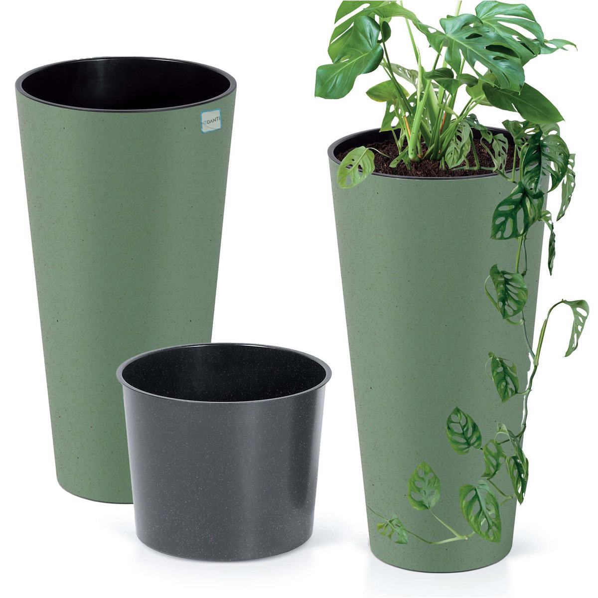 Donica Doniczka Ogrodowa 20 Cm Na Taras Do Ogrodu Domu Eco Wood Zielony