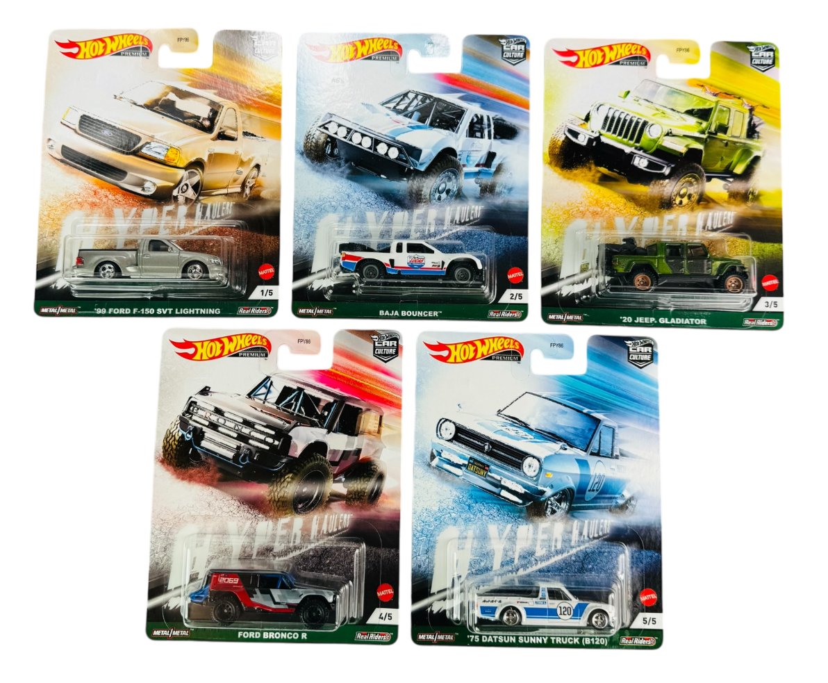 HOT WHEELS PREMIUM HYPER HAULERS ZESTAW 5szt FPY86