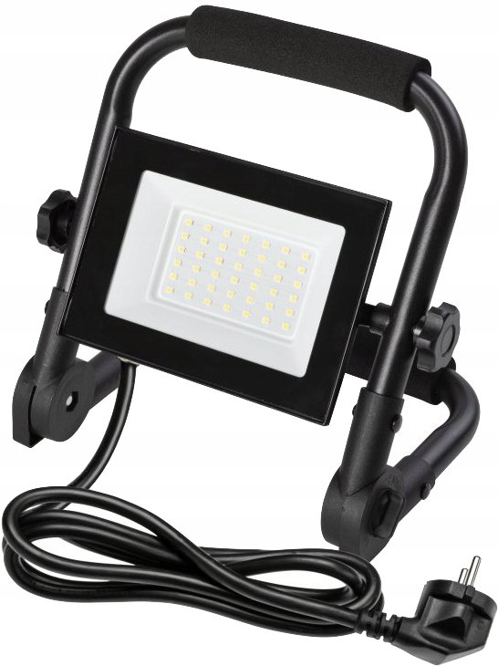 Naświetlacz LED NELI, przenośny, 30W, 2700lm, 6400K, IP65, czarny, GTV