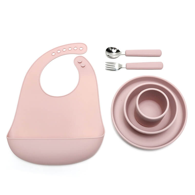 Zestaw Naczyń Silikonowych [Kolor Jasnoróżowy]