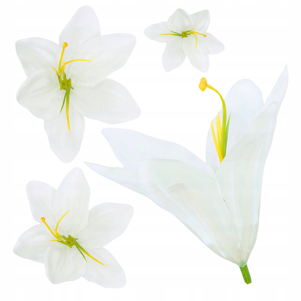 LILIA Lilie Główka kwiatowa 11 cm Kwiat Sztuczny Lilii Małe Lilie 12szt.