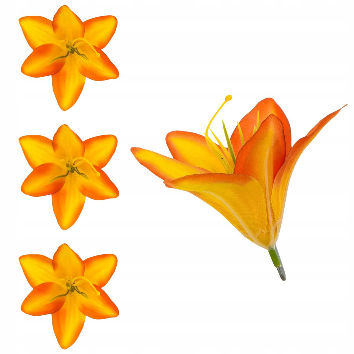 LILIA Lilie Główka kwiatowa 11 cm Kwiat Sztuczny Lilii Małe Lilie 12szt.