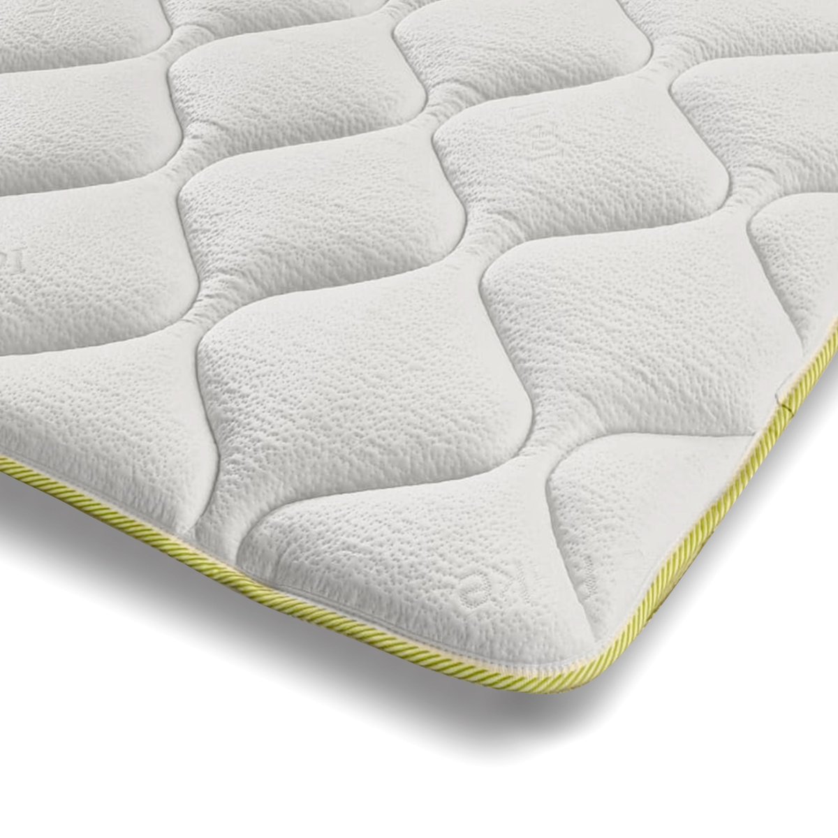 The White Stone Topper Chłodzący z Elastycznymi Taśmami Korektor Materaca 200 x 200 z Technologią Cooler i Właściwościami Ortopedycznymi Wysokoś..