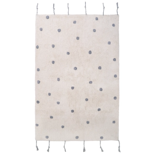 Dywan kremowy w szare kropki Numi Gray 100x150