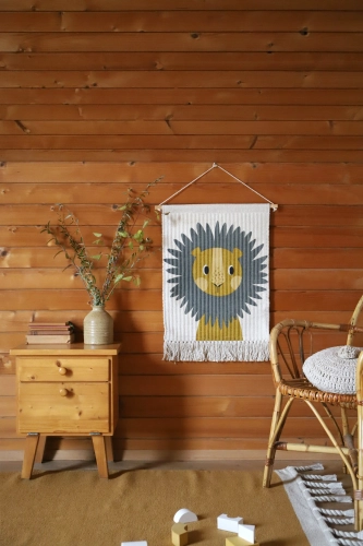 Makata lew na ścianę 50x80 Wall Hanging Leo
