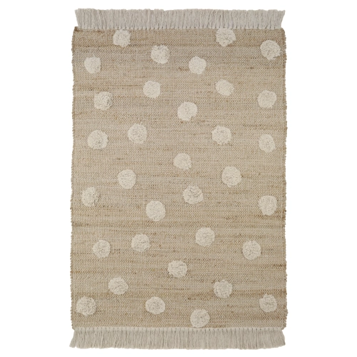 Dywan dziecięcy naturalnyny kolor + naturalny COTTON 100x150 Rug Nop