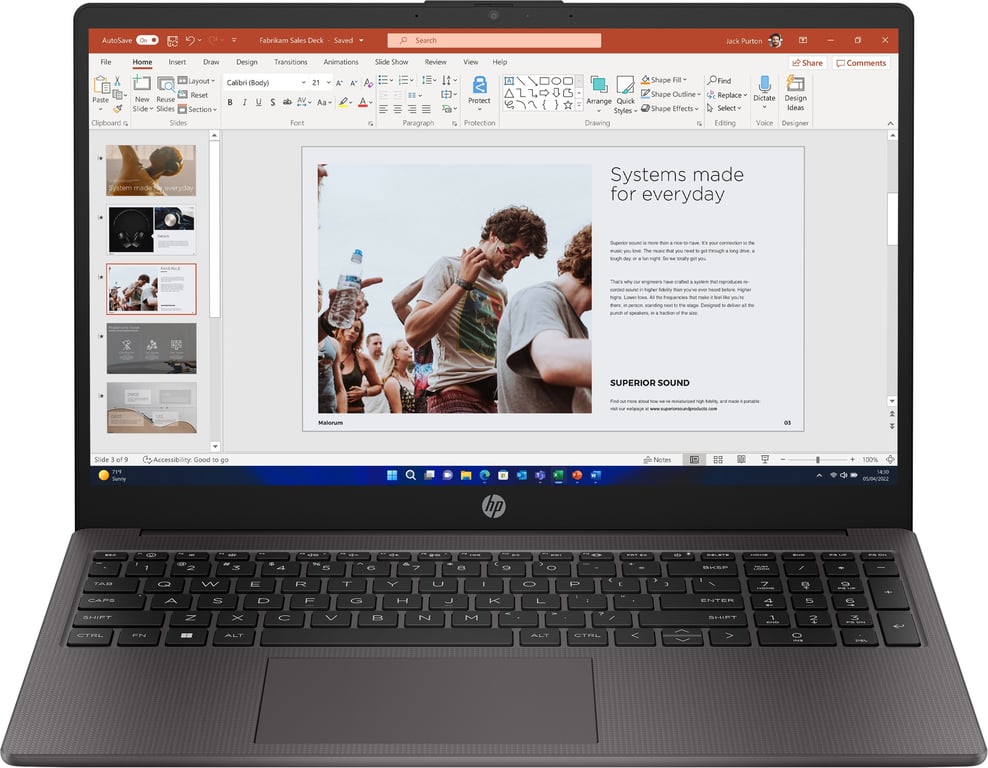 HP 250 15.6 inch G10 Notebook PC Intel® Core™ i5 i5-1334U Laptop 39,6 cm (15.6