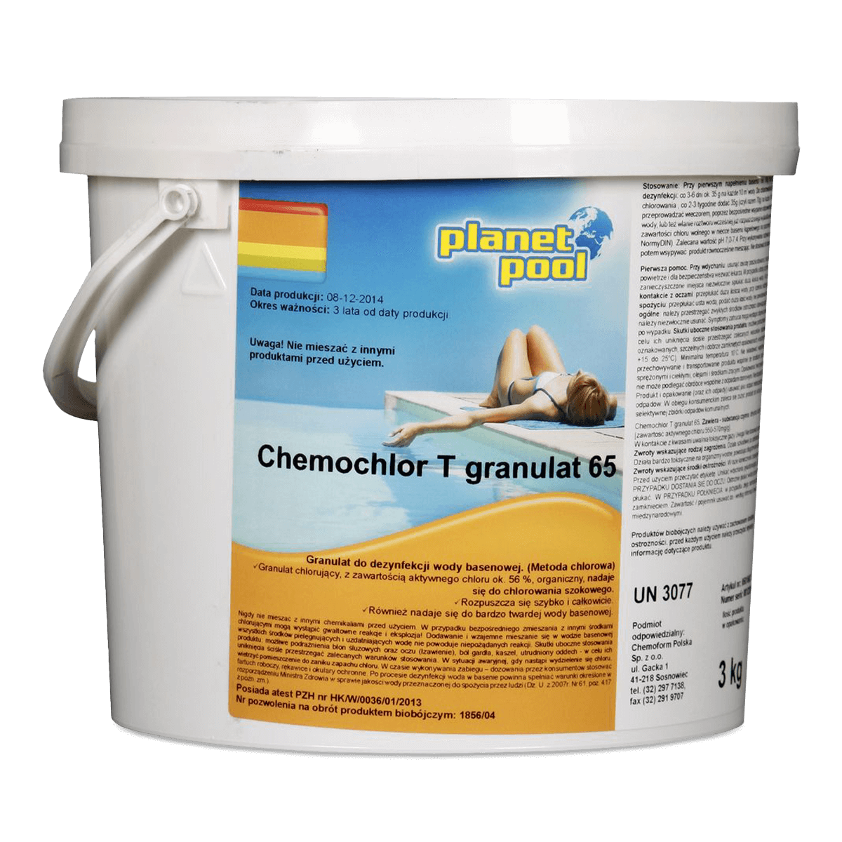 Planet Pool Produkt do pielęgnacji wody basenowej CHEMOCHLOR T 3 kg