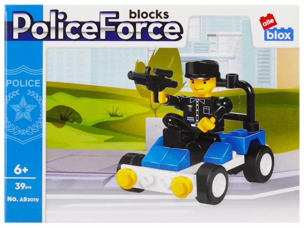 Klocki Konstrukcyjne 39 ElementÓw Policja Alleblox 492819