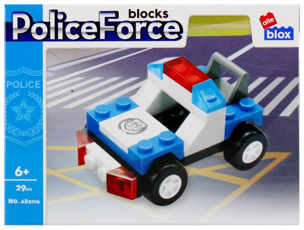 Klocki Konstrukcyjne 29 ElementÓw Policja Alleblox 492815