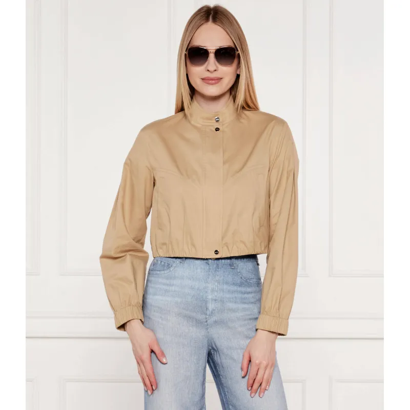 Marc Cain Kurtka | Cropped Fit | z dodatkiem jedwabiu