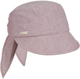 Czapka z Daszkiem Cotton Chambray by Seeberger, malinowy, One Size