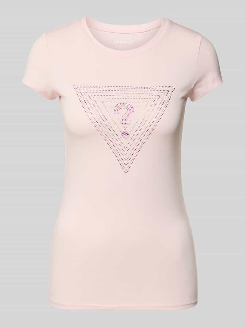 T-shirt zdobiony kamieniami