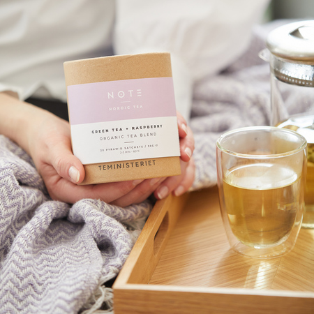Note Green Tea Raspberry Organic Herbata zielona