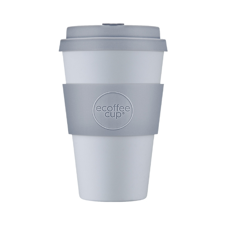 Kubek na wynos Ecoffee Cup Solid Colours Glittertind 400ml - Srebrny