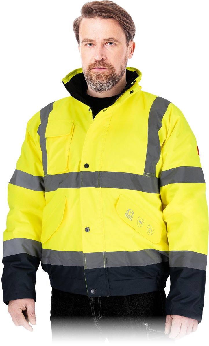 Kurtka ochronna ocieplana, męska Reis BLUE-BOMB YG r. 3XL