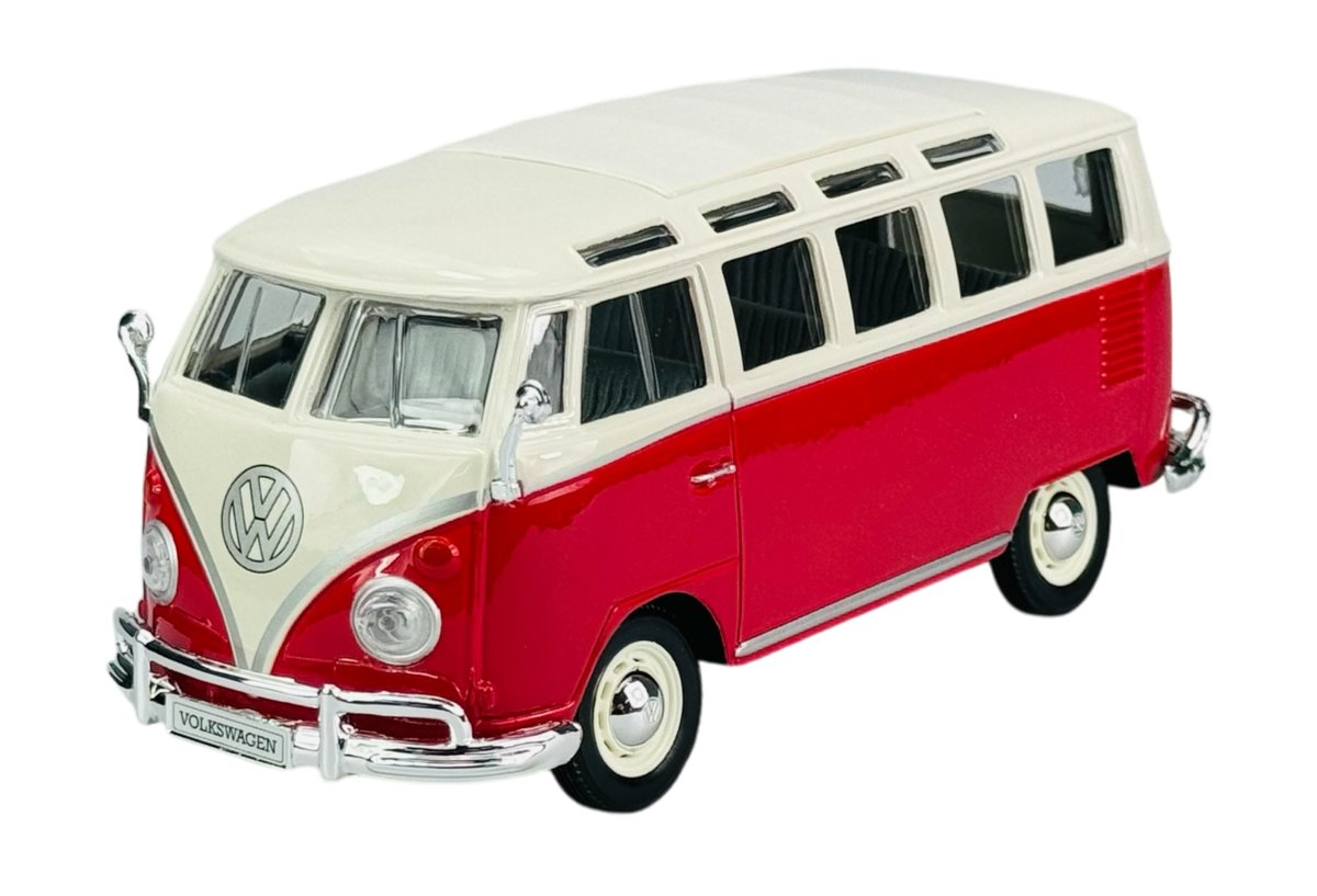 MAISTO VW VOLKSWAGEN VAN SAMBA CZERWONY 1:25 31956