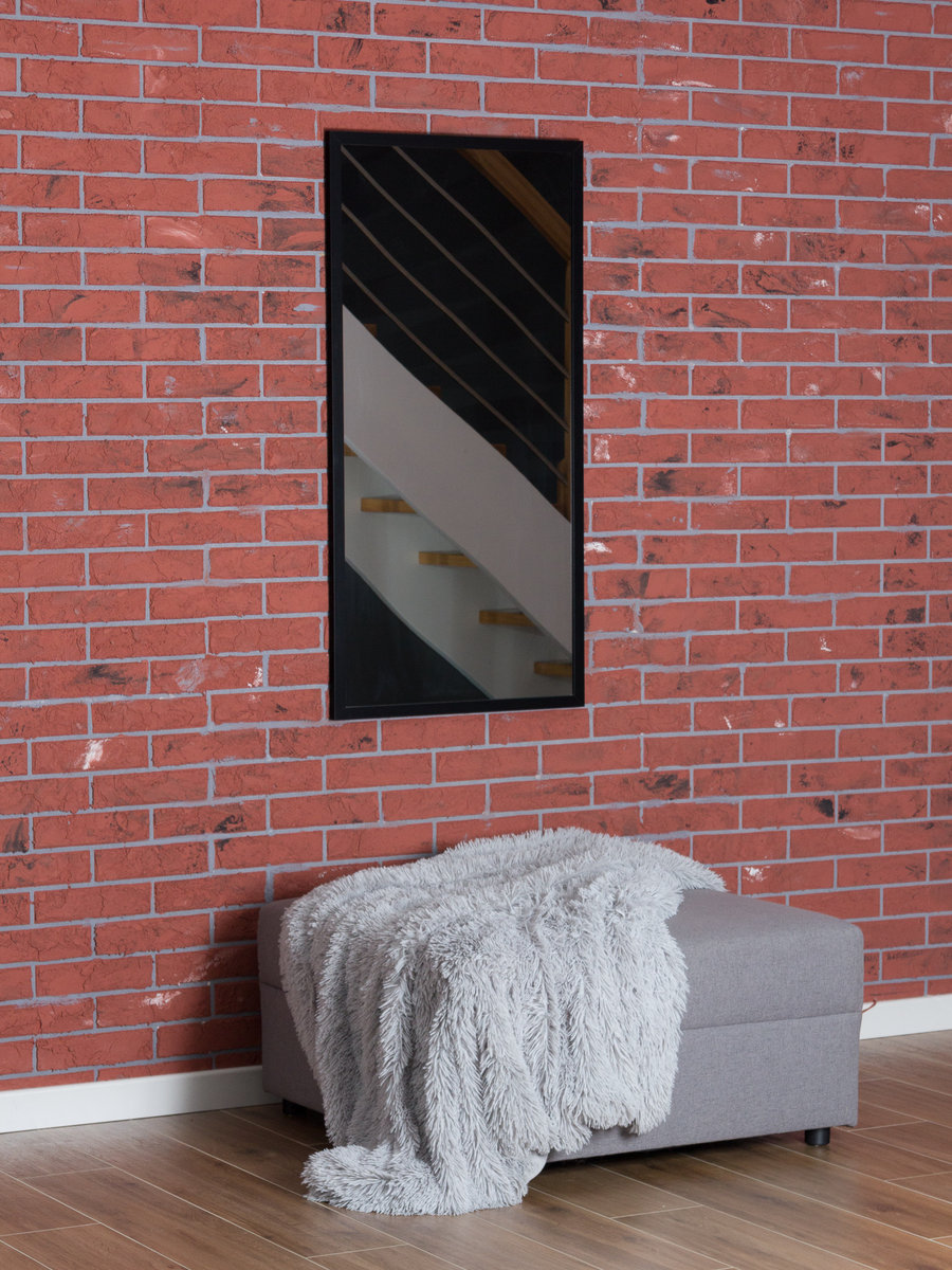 Lustro Profilmat w ramie WĄSKIEJ CZARNEJ 105X55cm PREMIUM