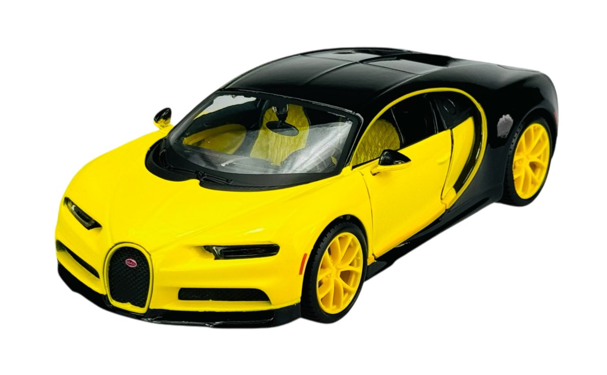 MAISTO BUGATTI CHIRON ŻÓŁTY (ŻÓŁTE FELGI) 1:24 31514