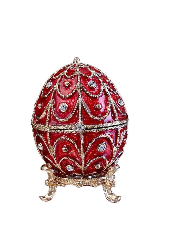 JAJKO SZKATUŁKA JAK FABERGE EKSKLUZYWNY DROBIAZG DLA KOBIETY